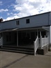 Awning over Concrete patio and steps